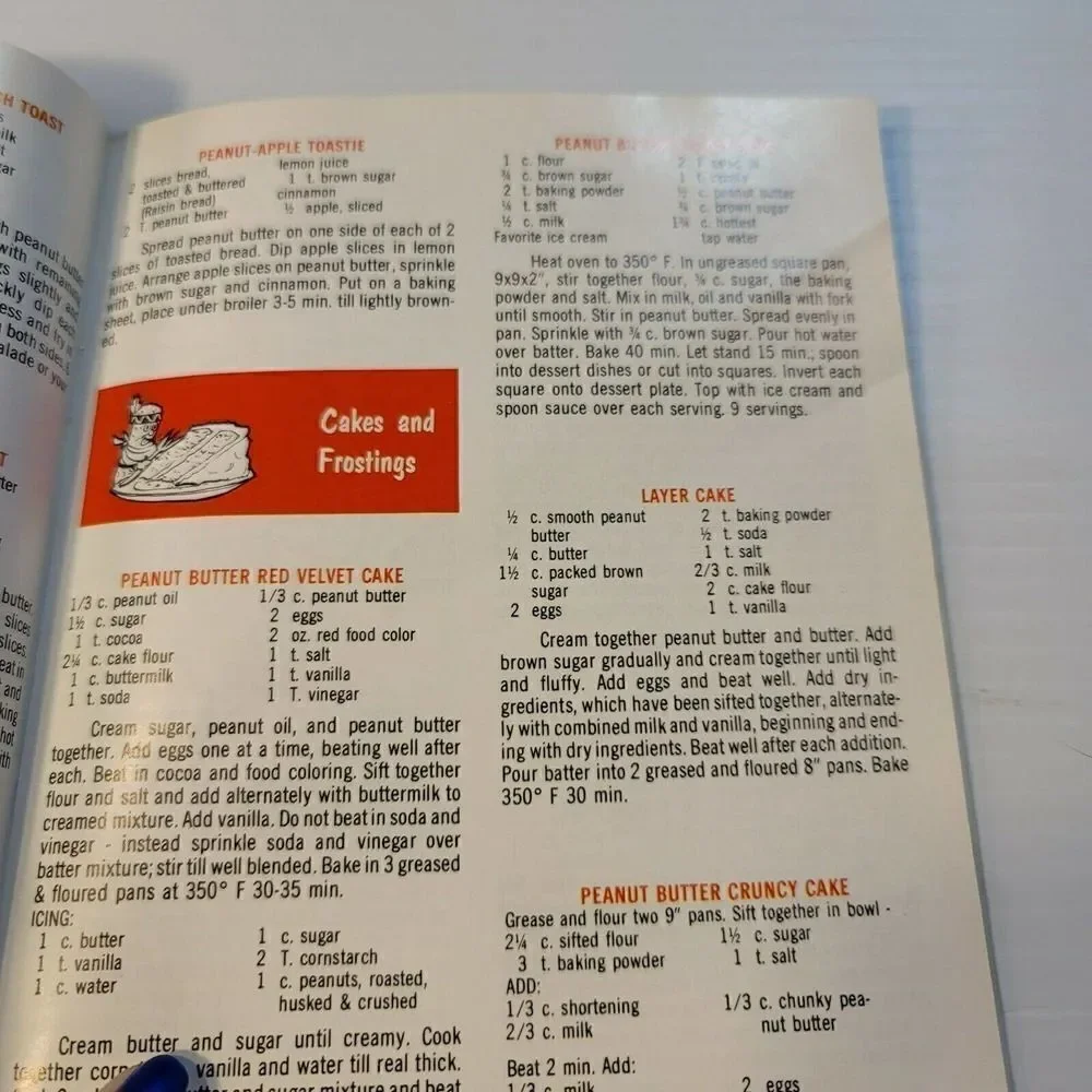Oklahoma Peanut Commission Cookbook Vtg Advertising It's Easy To Be A Gourmet